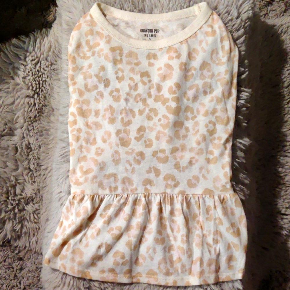 Leopard dog dress